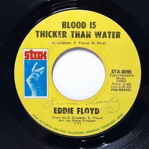 Eddie Floyd ‎45 Blood Is Thicker Than Water/Have You Heard The Word VG-VG+ Soul